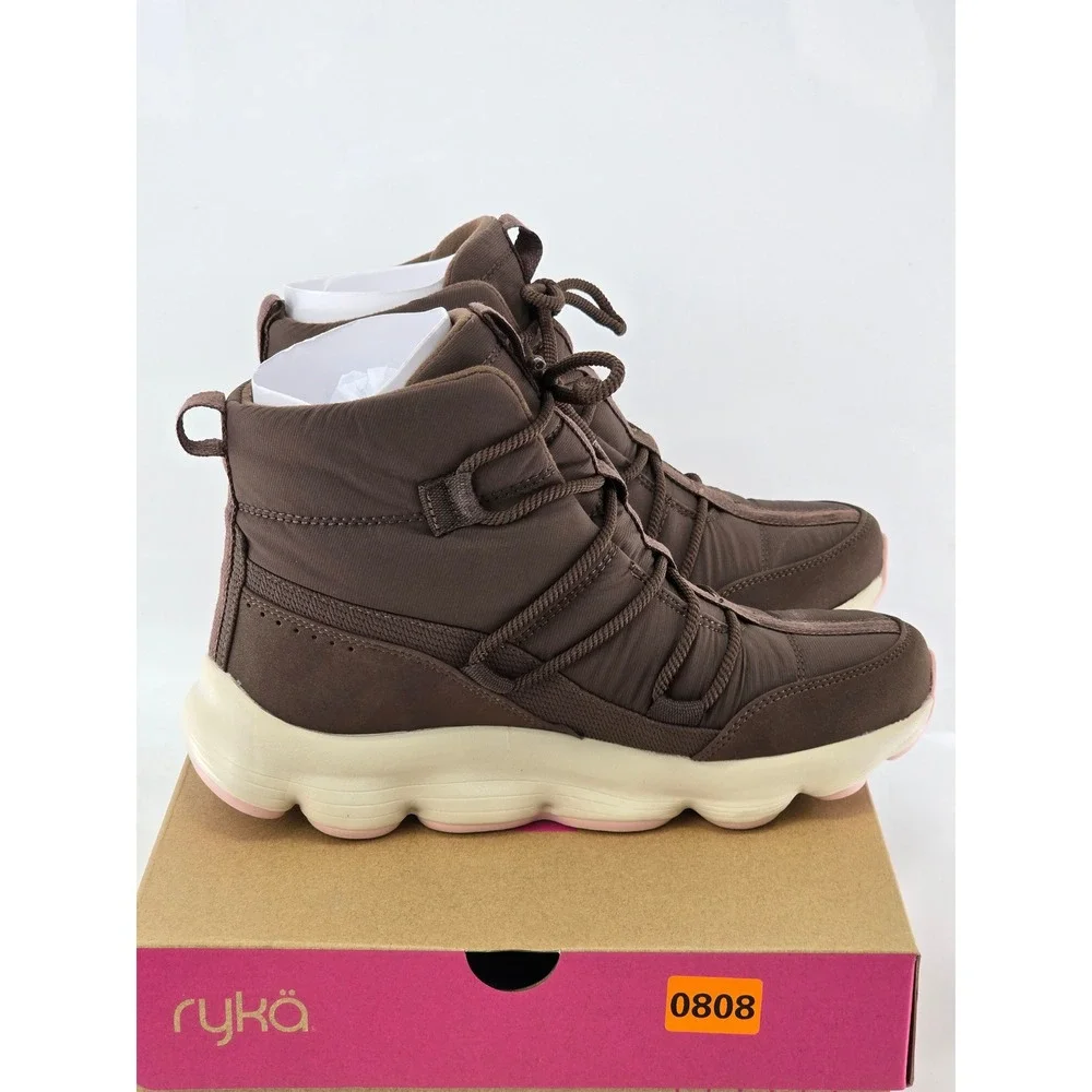 Ryka Podflow Boot Womens 7M Chic Brown Casual Athletic - New
